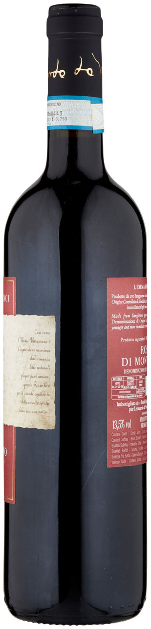 Vino rosso di montalcino doc uomo vitruviano 750 ml - Immagine 31