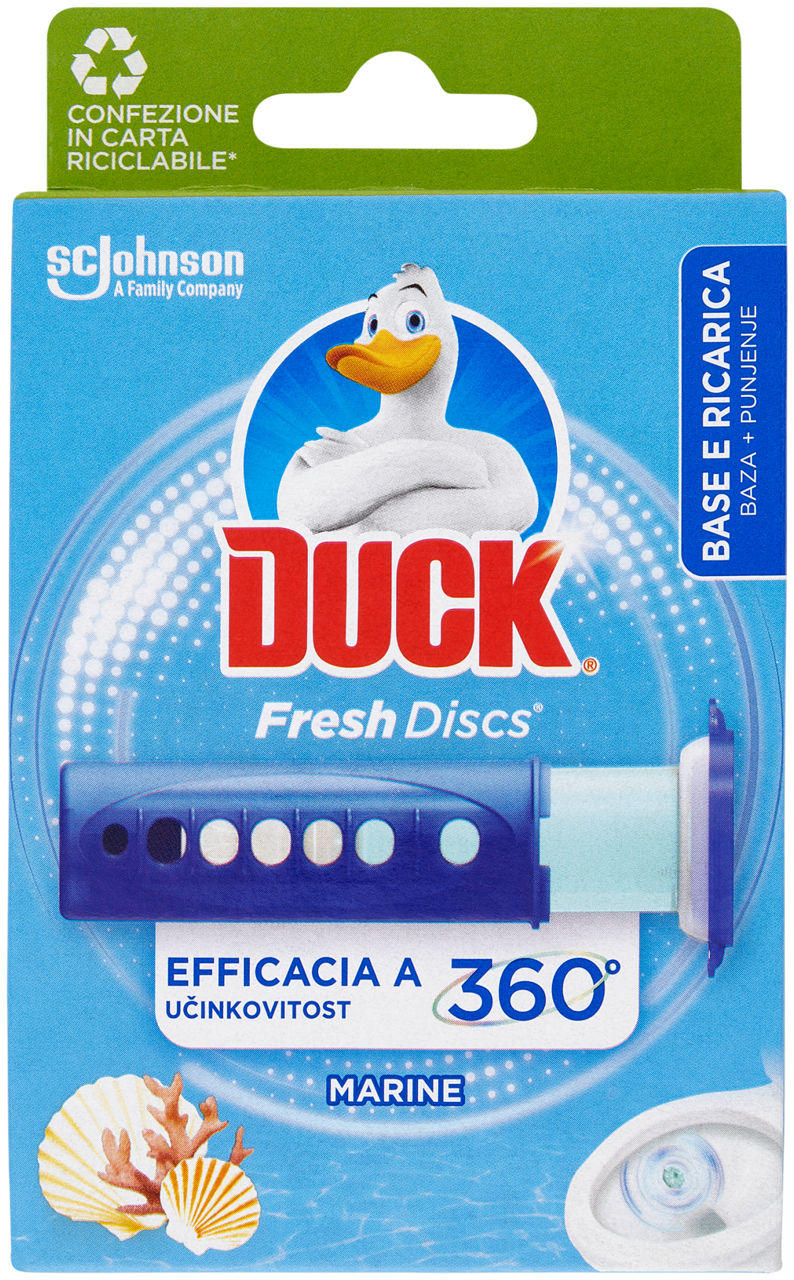 Detergente gel per wc fresh discs marine e lime 