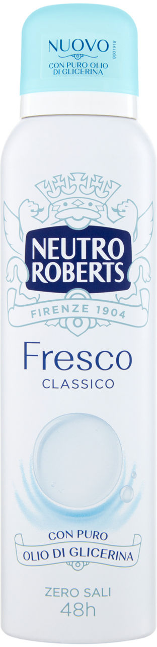 Deodorante spray neutro roberts fresco blu ml 150