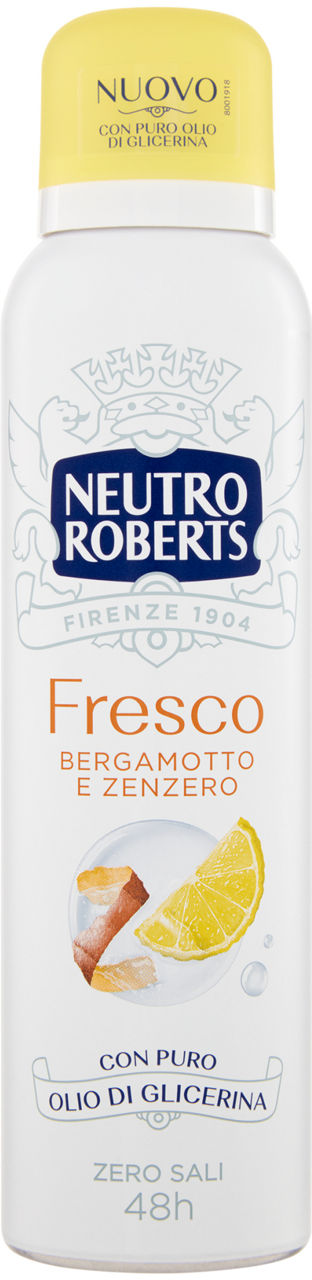 Deodorante spray fresco bergamotto e zenzero 150 ml