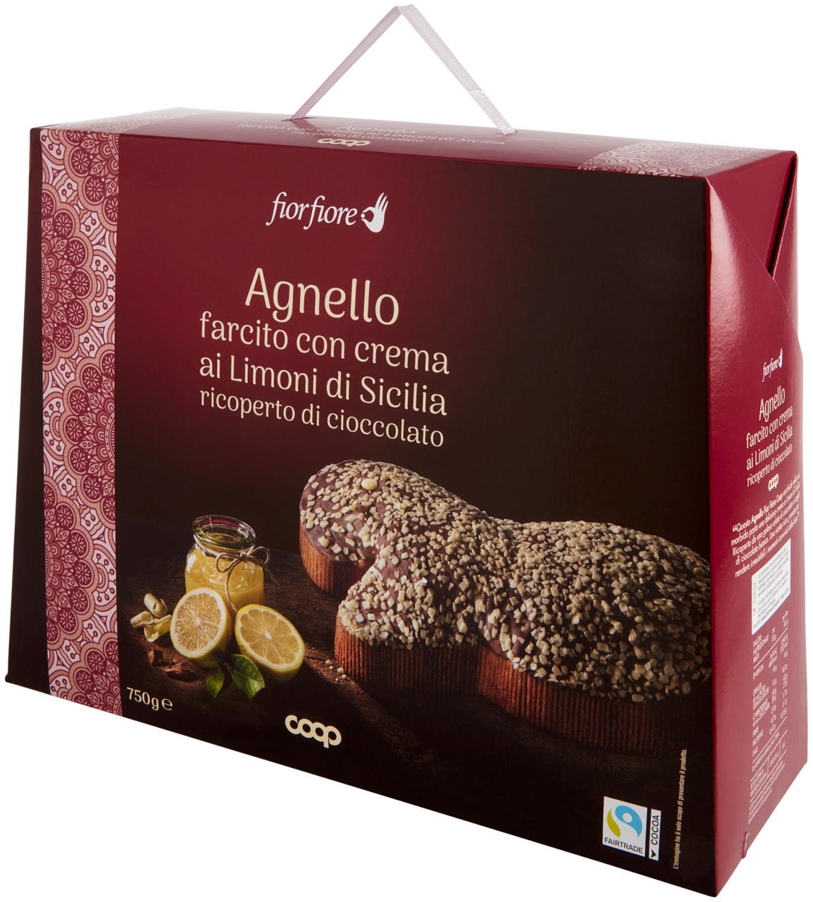 Agnello di cioccolato farcito con crema ai limoni di sicilia 750 gr - Immagine 61