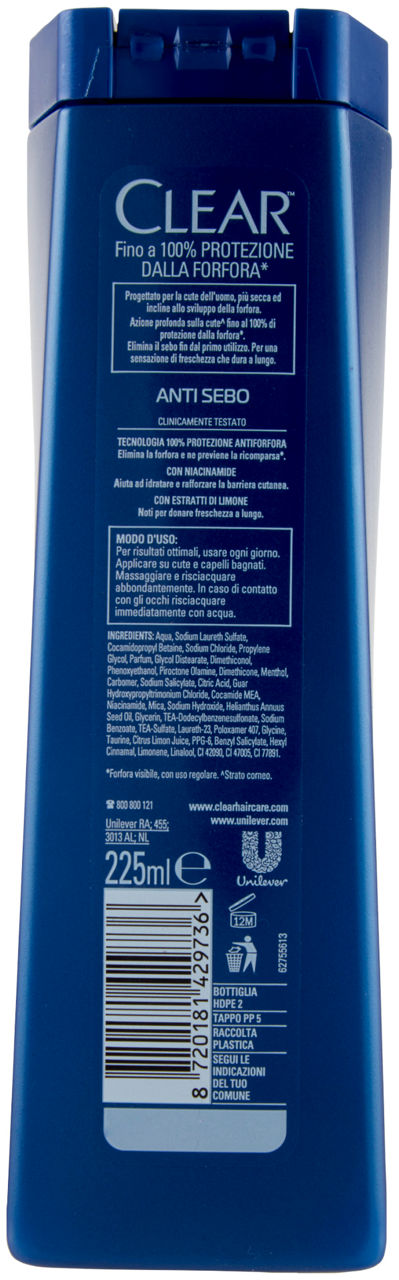 SHAMPOO CLEAR ANTI-SEBO ML 225 - Immagine 21