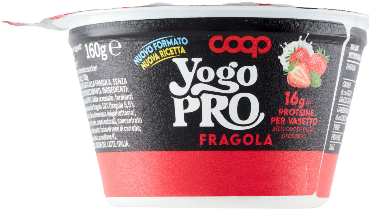 YOGURT PROTEICO YOGO PRO AL CUCCHIAIO FRAGOLA COOP G 160 - Immagine 51