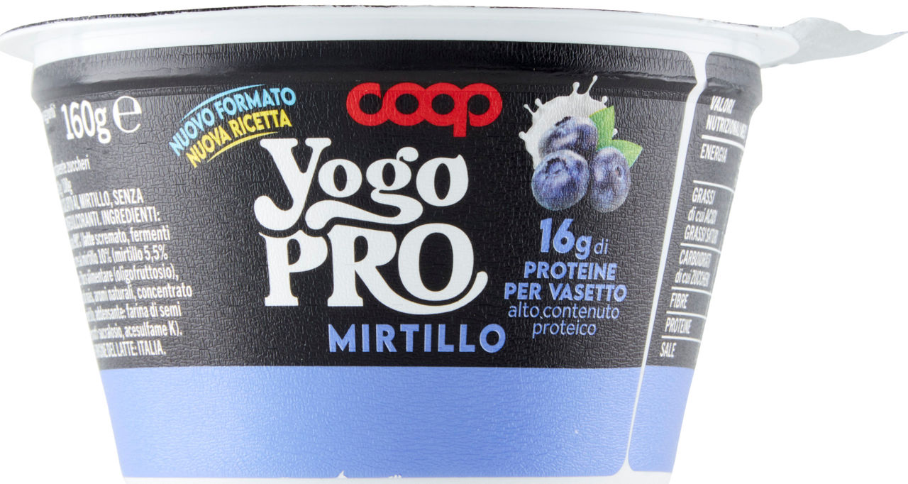 YOGURT PROTEICO YOGO PRO AL CUCCHIAIO MIRTILLO COOP G 160 - Immagine 51