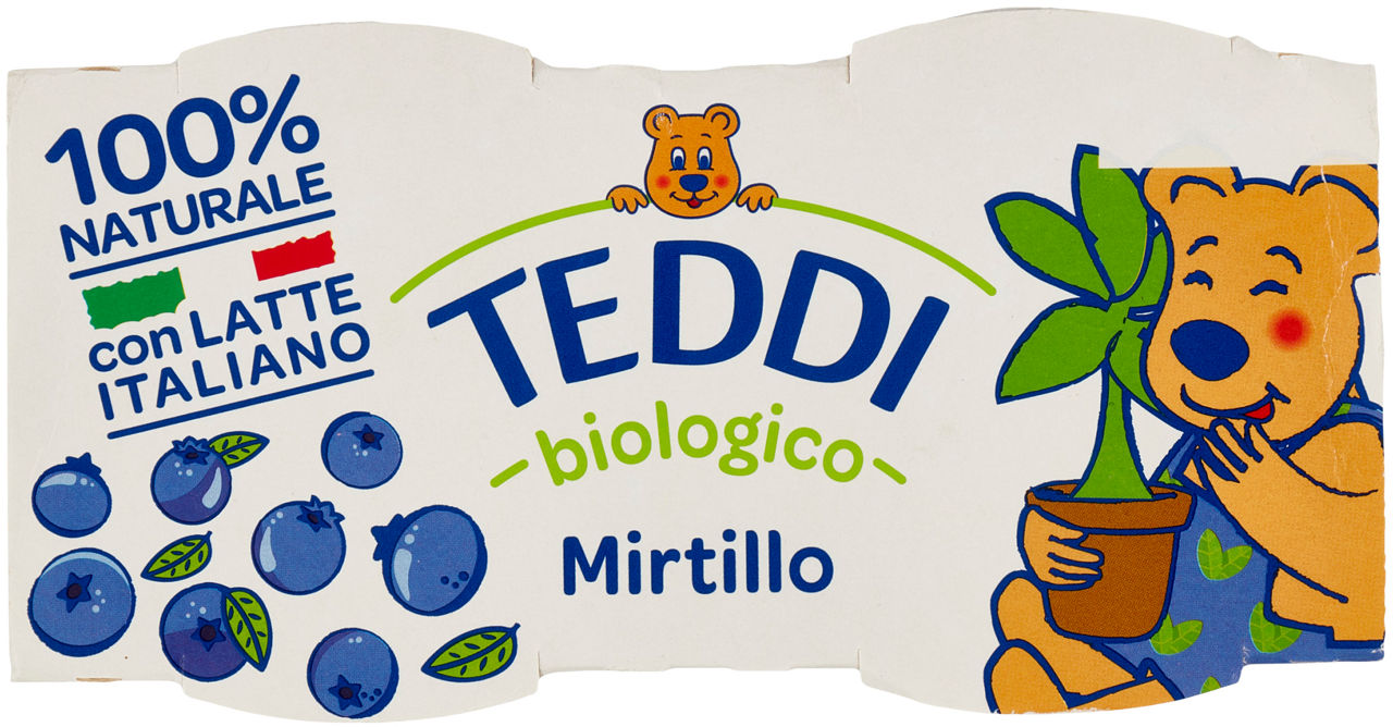 YOGURT BIO INTERO MIRTILLO TEDDI 2X115G - 4