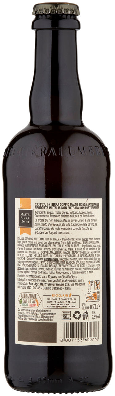 Birra bionda artigianale doppio malto 7,5 gradi 500 ml - Immagine 21