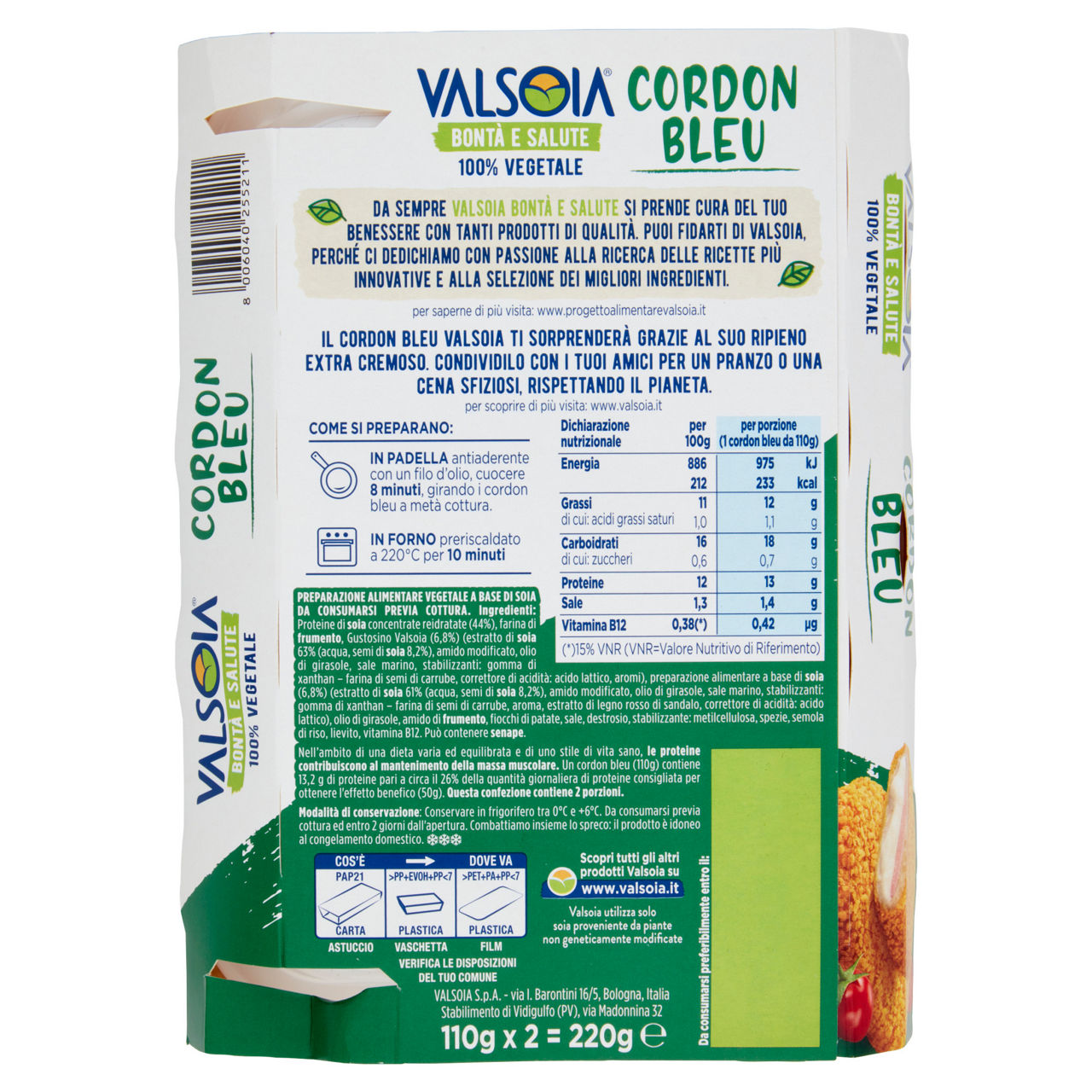 Cordon bleu vegetali 2 pz 220 gr - Immagine 21