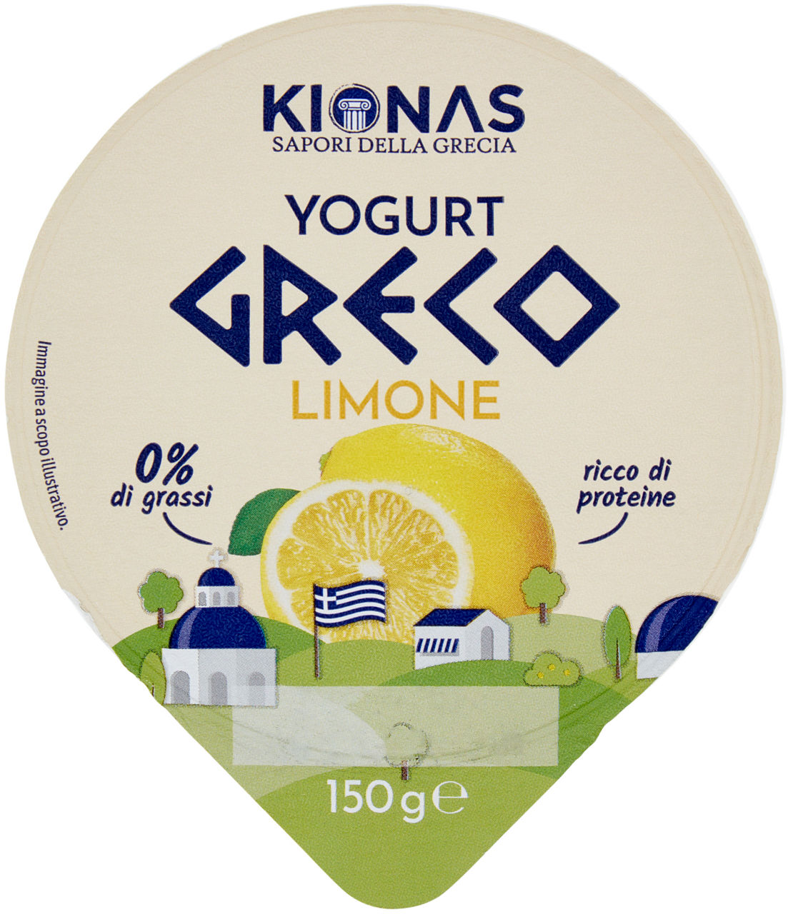 Yogurt greco zero grassi al limone 150 gr - Immagine 01