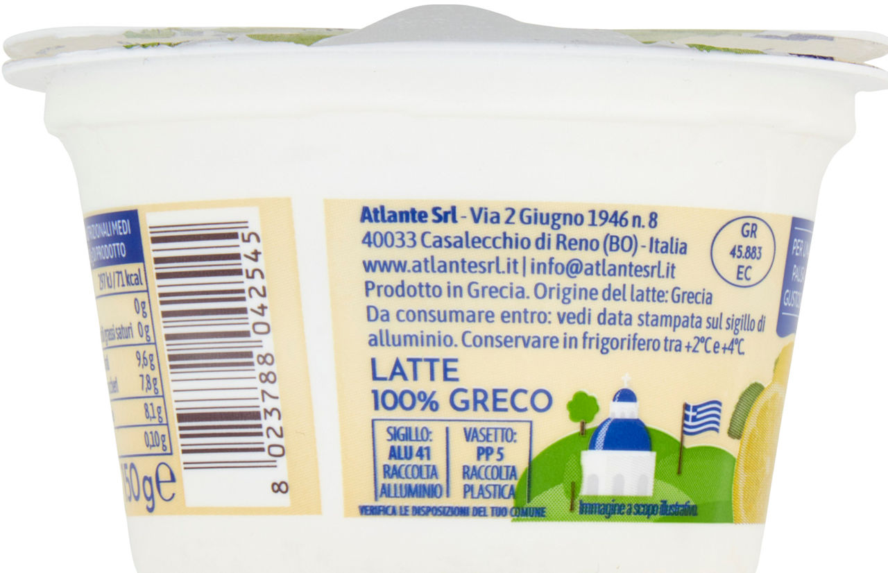 Yogurt greco zero grassi al limone 150 gr - Immagine 51