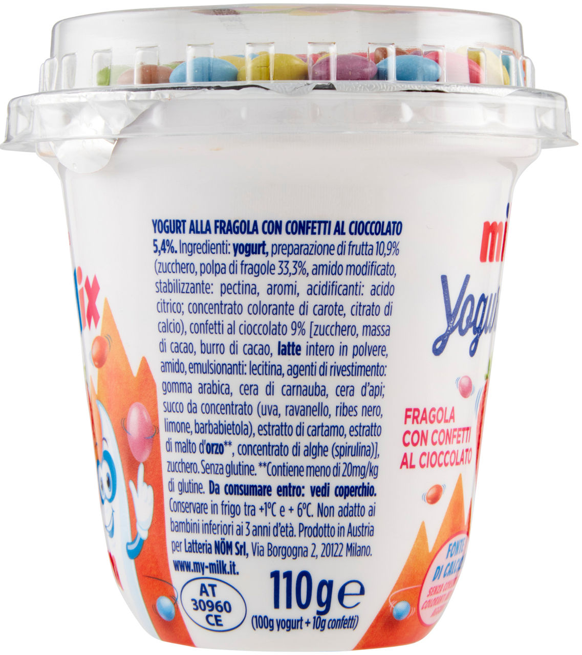 Yogurt alla fragola con confetti al cioccolato 110 gr - Immagine 11