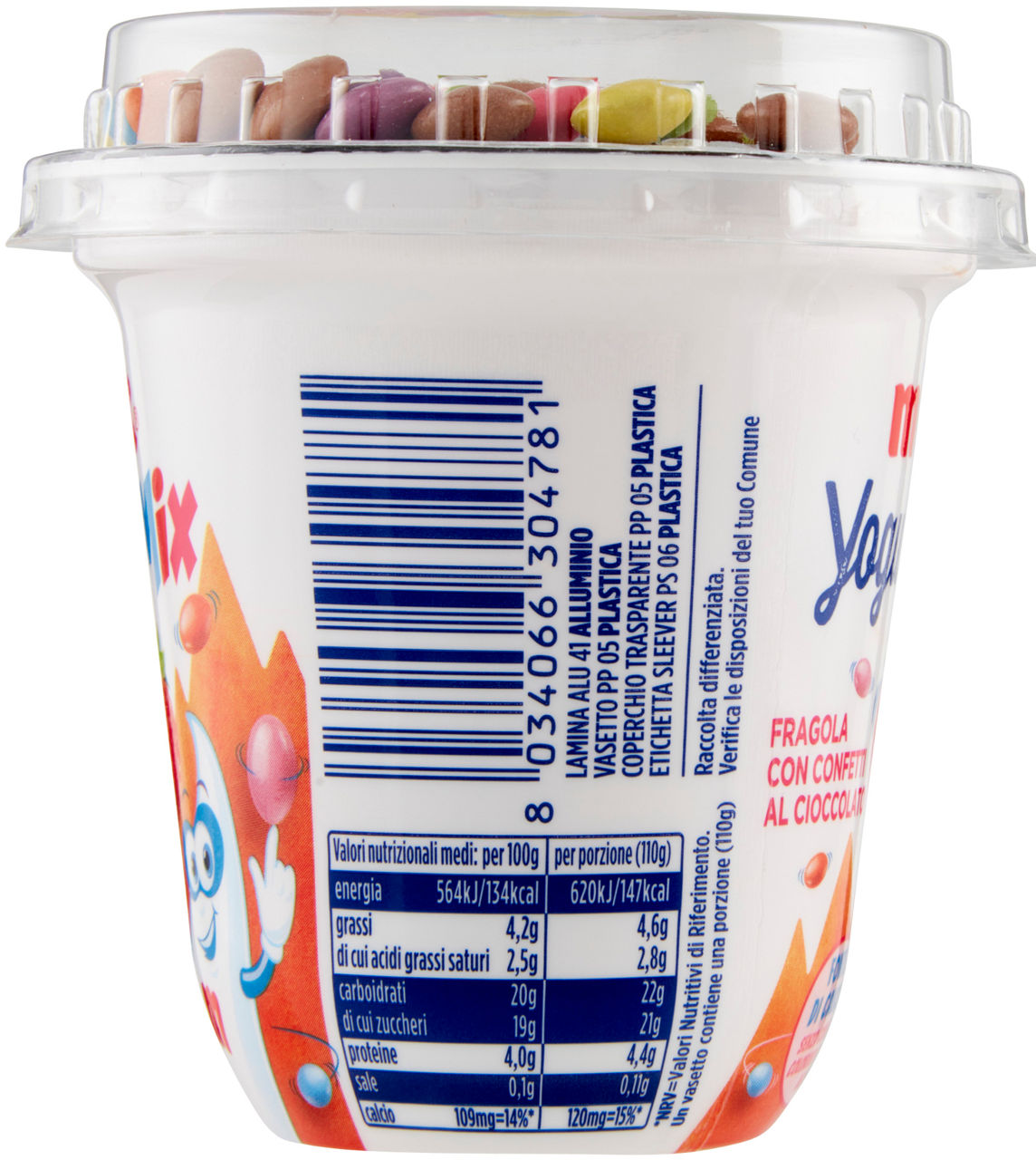 Yogurt alla fragola con confetti al cioccolato 110 gr - Immagine 31