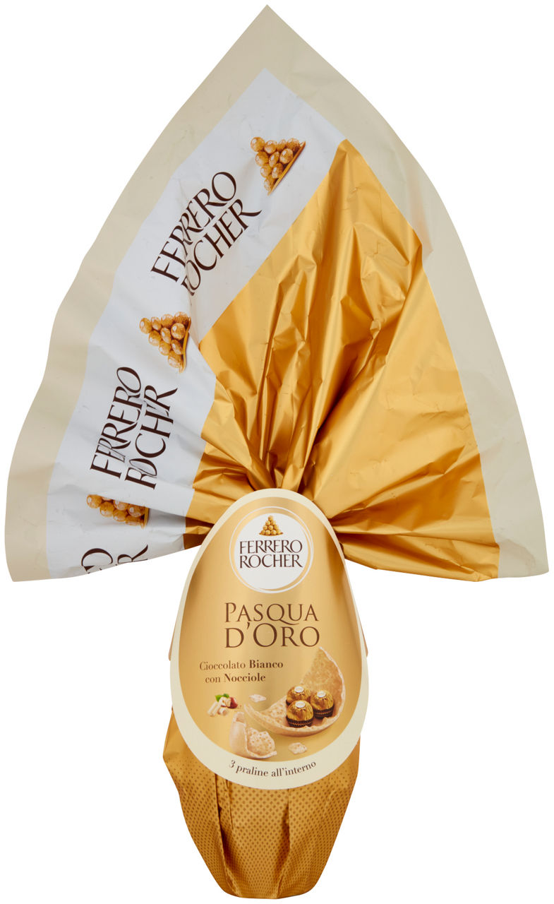 Uovo di cioccolato bianco con nocciole 212,5 gr - Immagine 01