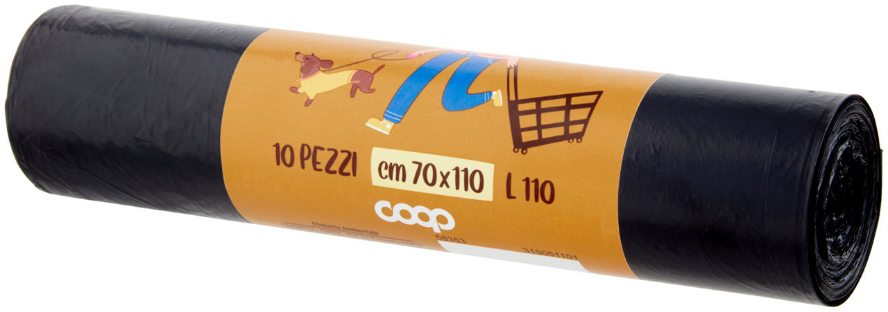 SACCHI NETTEZZA COOP  CON LACCI BLU COOP 70X110 PZ 10 - Immagine 61