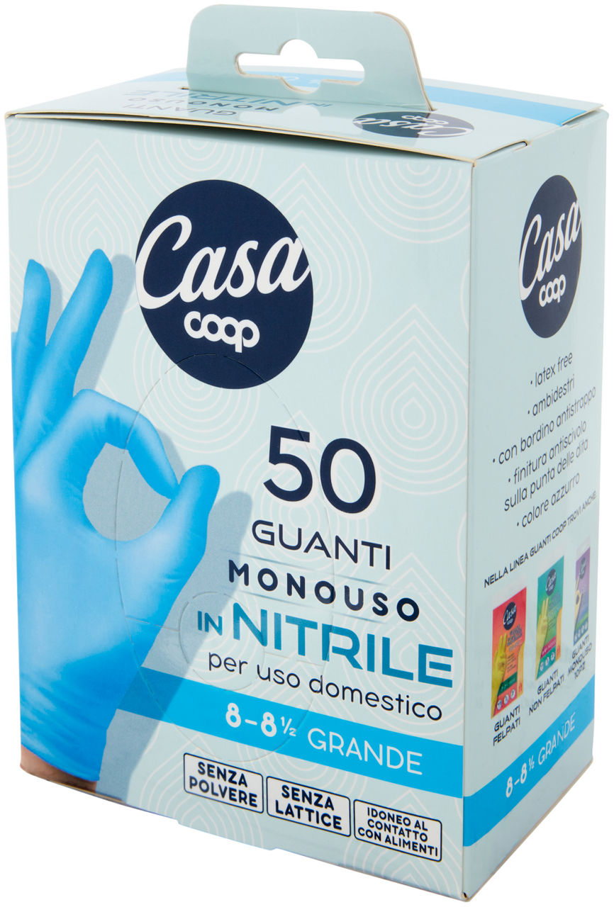 Guanti in nitrile monouso taglia grande 50 pz - Immagine 61