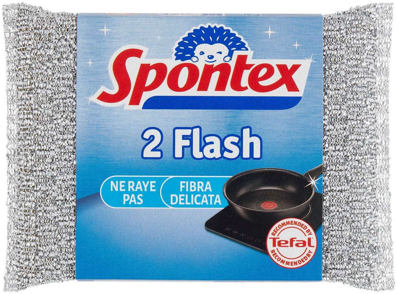 FIBRA DELICATA FLASH SPONTEX 2PZ - Immagine 01