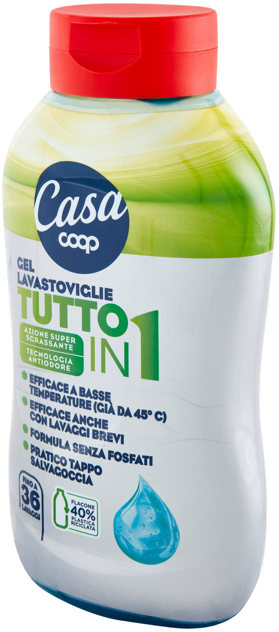 GEL LAVASTOVIGLIE TUTTO IN 1 COOP CASA SGRASSANTE ANTIODORE 36 LV L 0.648 - Immagine 61