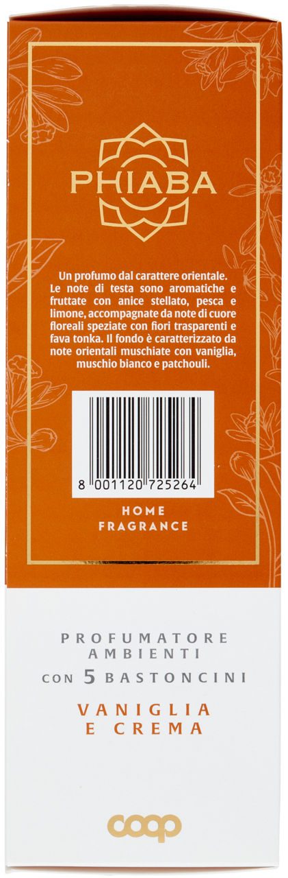 DEODORANTE DIFFUSORE COOP PHIABA CON BASTONCINI VANIGLIA E CREMA ML 200 - Immagine 11