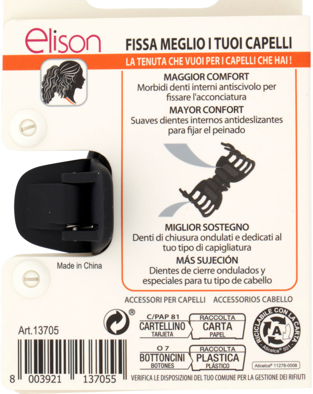 PINZA ELISON HF MEDIA CAPELLI FOLTI PZ 1 - Immagine 21