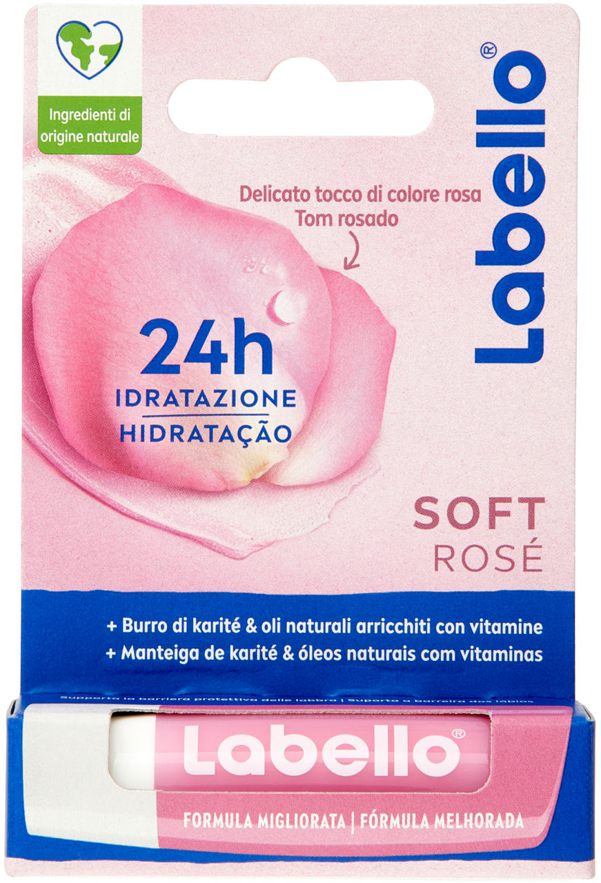 Labello balsamo labbra soft rosè ml 5,5 pz.1