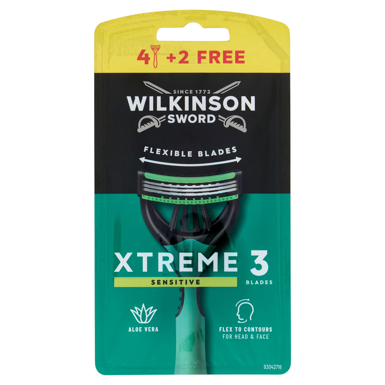 RASOI USA E GETTA WILKINSON XTREME 3 SENSITIVE PZ.4+2OMAGGIO - Immagine 01