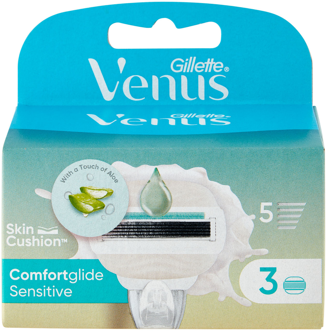 Lame di ricambio gillette venus cg5 sensitive pz.3