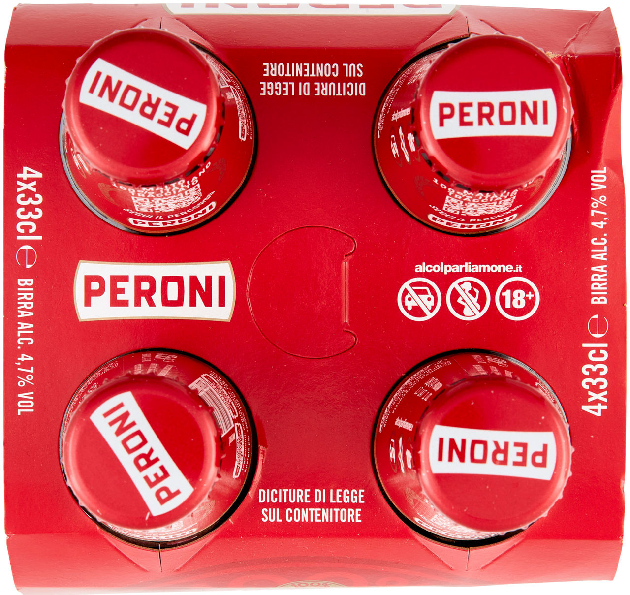 BIRRA PERONI 4,7 GRADI BOTTIGLIA CLUSTER ML 330 X 4 - Immagine 41