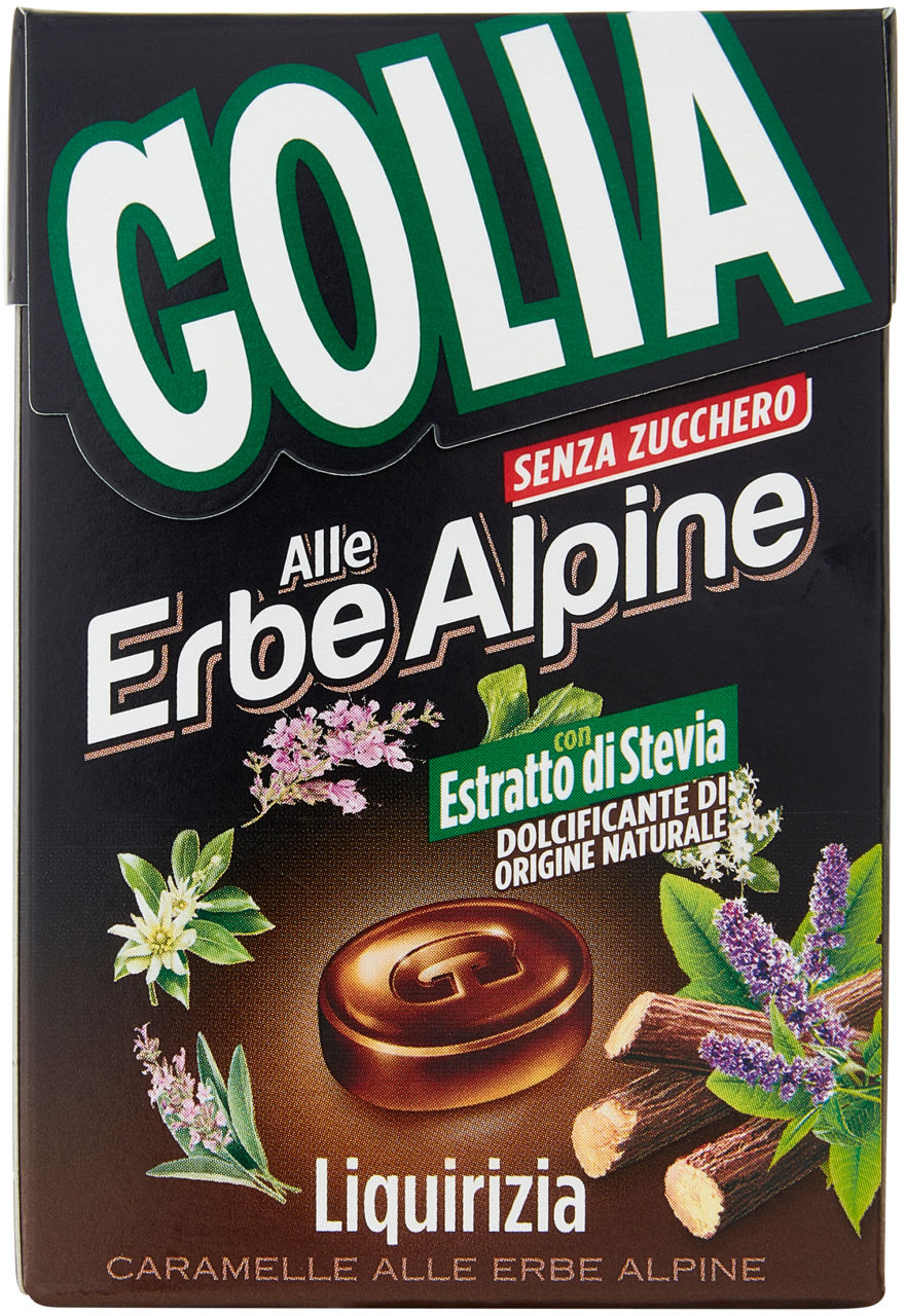 CARAMELLE S/Z GOLIA ACTIV LIQUORICE HERBS SCATOLA G 49 - Immagine 01