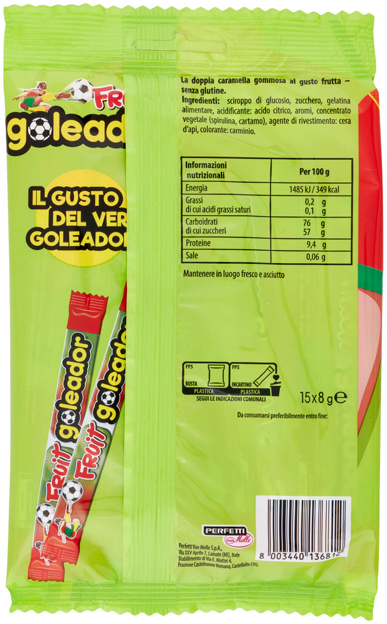 CARAMELLE GOLEADOR BUSTA FRUTTA G 120 - Immagine 21