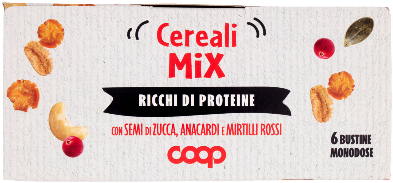 CEREALI MIX CON SEMI ZUCCA,ANACARDI E MIRTILLI ROSSI COOP PZ 6 G 180 - Immagine 41