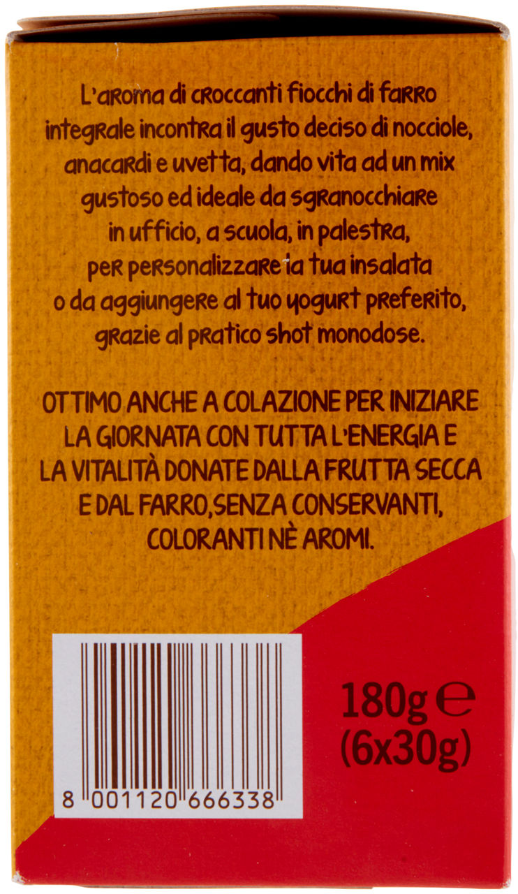 CEREALI MIX FARRO INTEGRALE, NOCCIOLE, ANACARDI E UVETTA COOP BENESÌ PZ 6 G 180 - Immagine 11