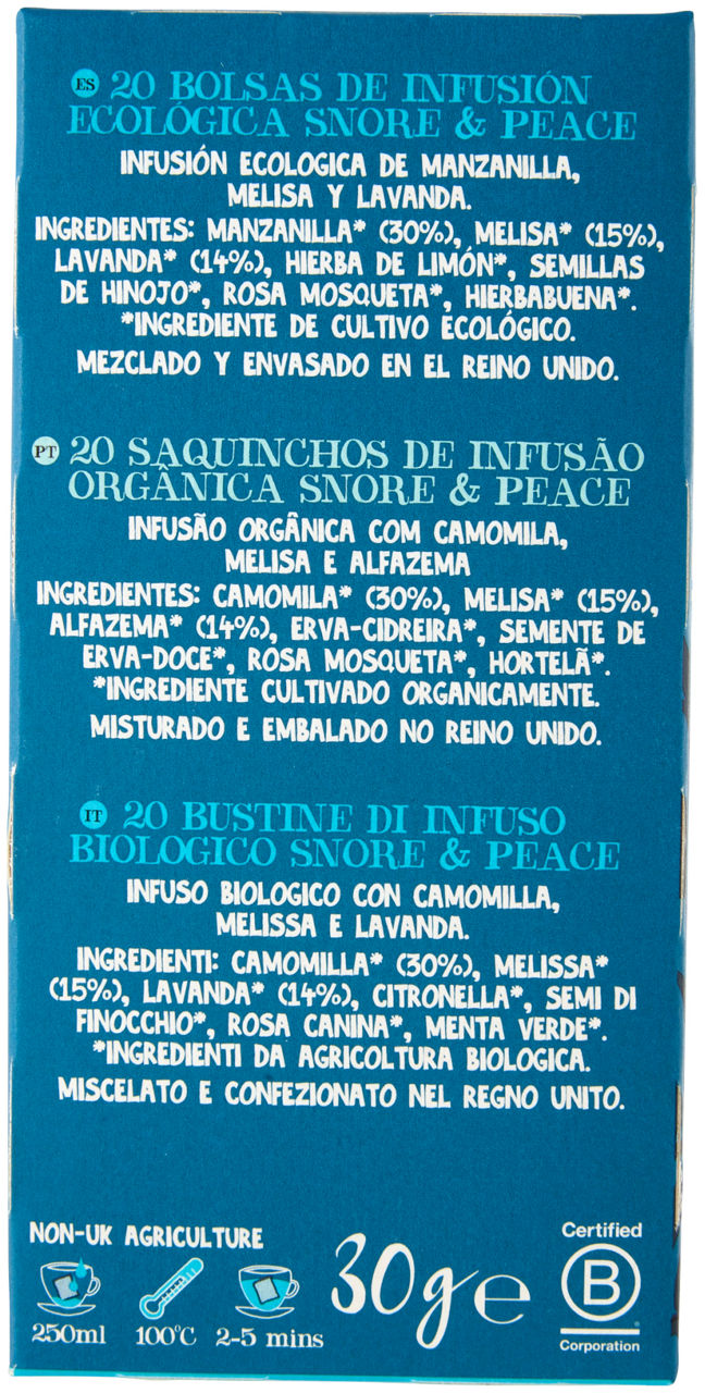 INFUSO BIOLOGICO SNORE AND PEACE CUPPER 20 FILTRI 34G - Immagine 11