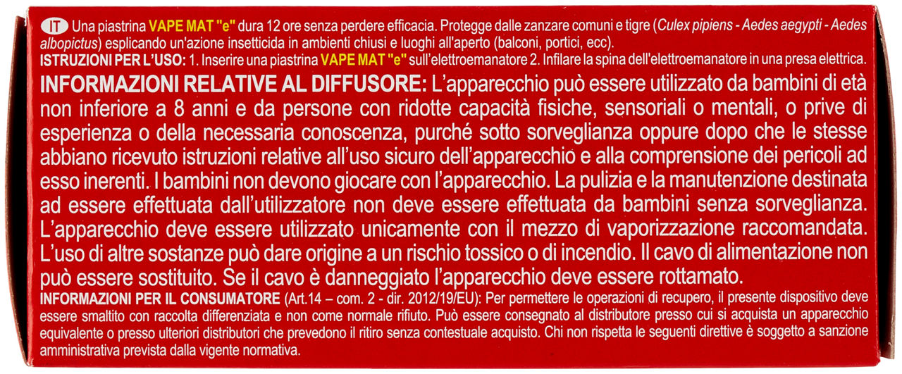 INSETTICIDA ELETTROEMANATORE CON FILO AVVOLGIBILE BASE con RICARICA 10 PIASTRINE - Immagine 41