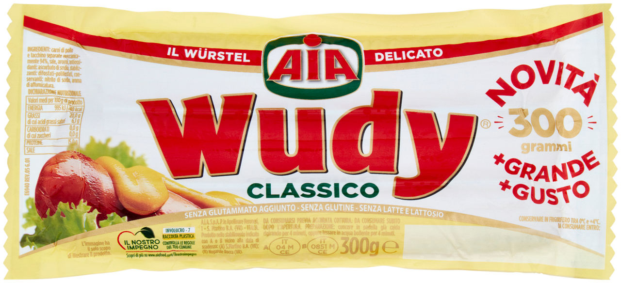Wurstel wudy classico pz 3 g 300