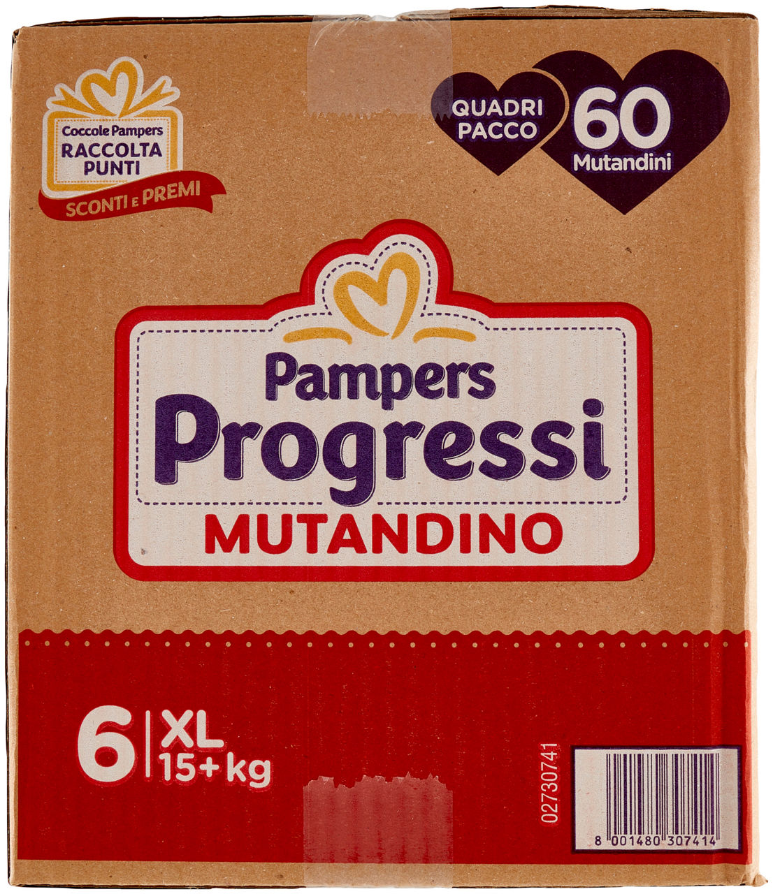 MUTANDINO PAMPERS PROGRESSI QUADRIPACK XL PZ.60 - Immagine 11