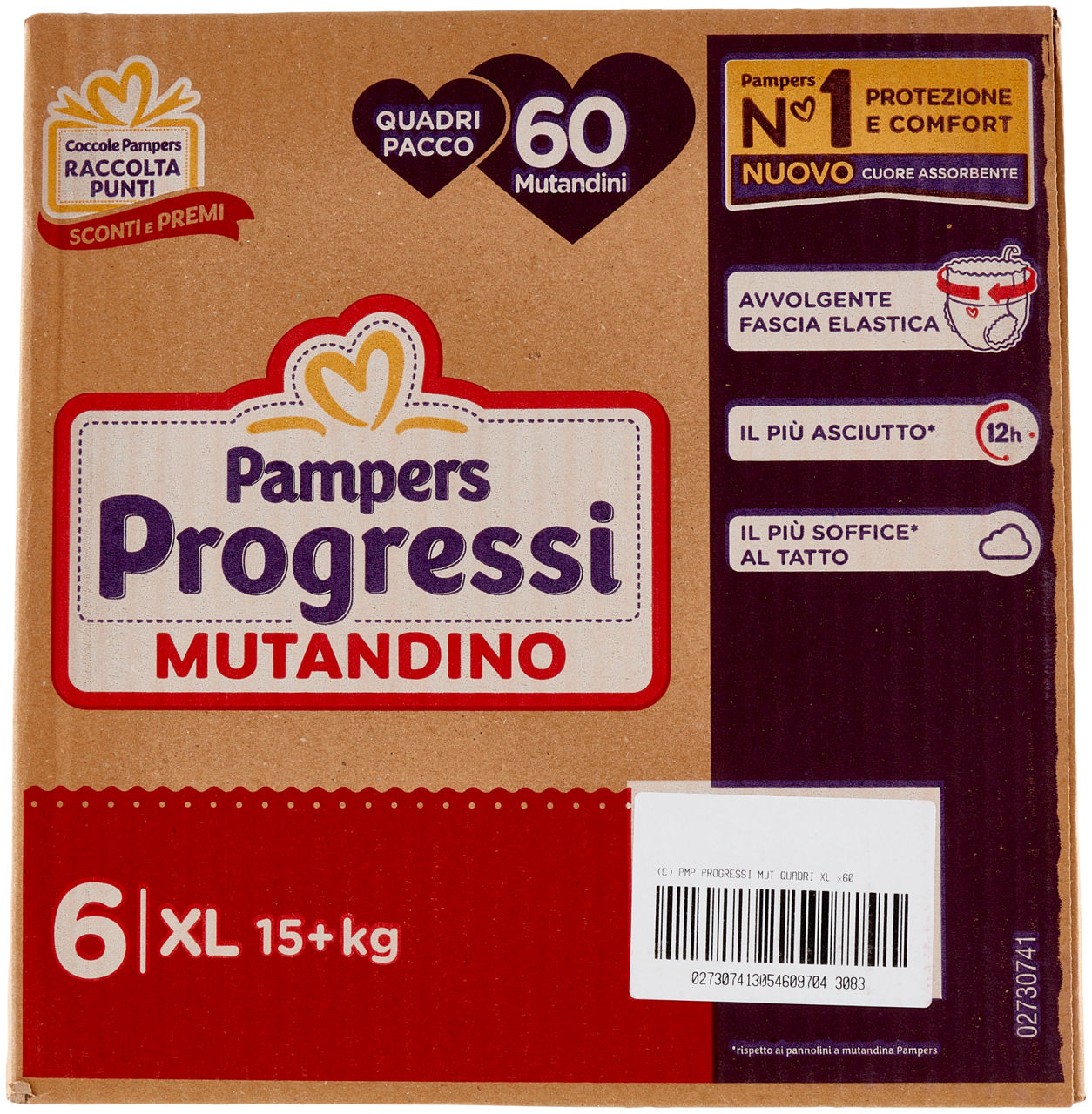 MUTANDINO PAMPERS PROGRESSI QUADRIPACK XL PZ.60 - Immagine 21