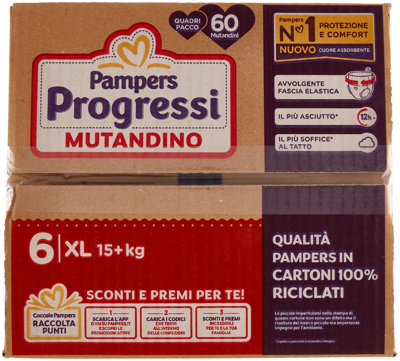 MUTANDINO PAMPERS PROGRESSI QUADRIPACK XL PZ.60 - Immagine 41