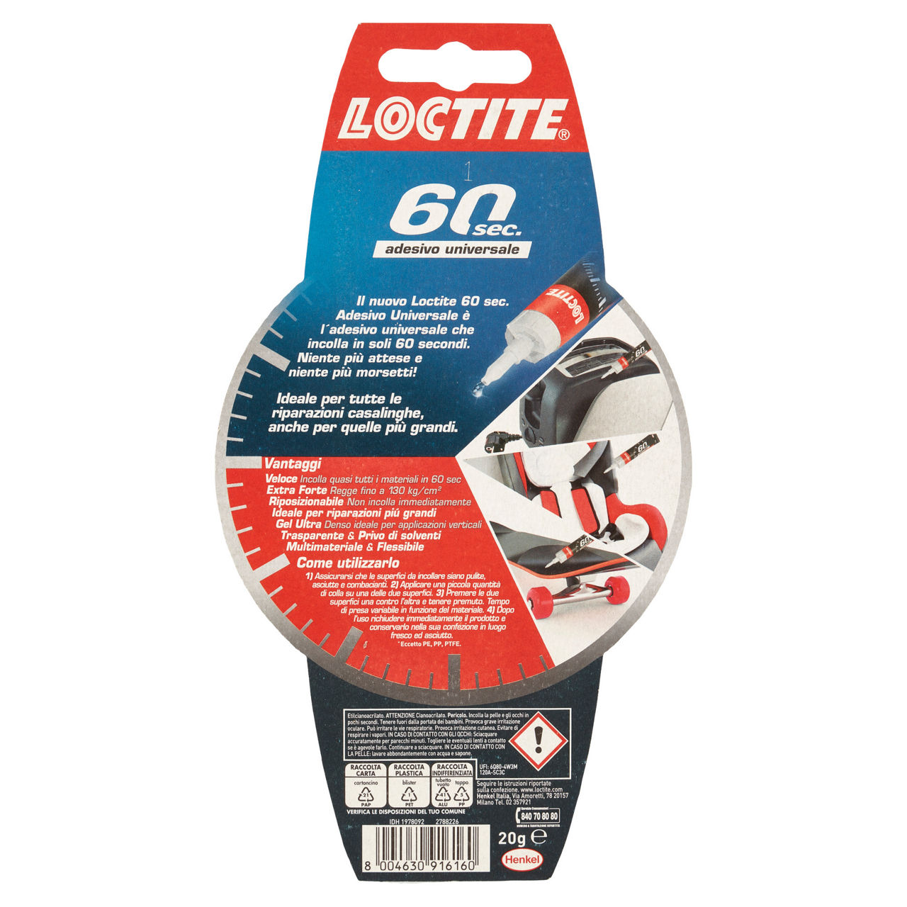 LOCTITE 60 SECONDI ADESIVO UNIVERSALE 20G - Immagine 21