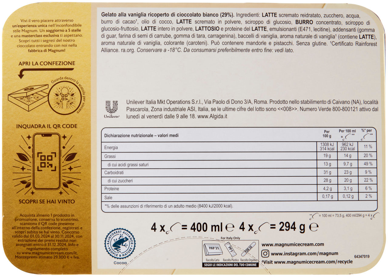 MAGNUM BIANCO NEW X4 G 294 - Immagine 21