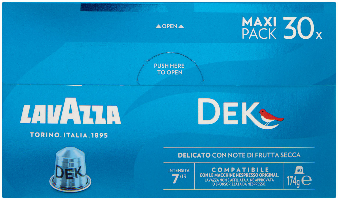 Capsule nespresso compatibili dek lavazza pz. 30 g 174