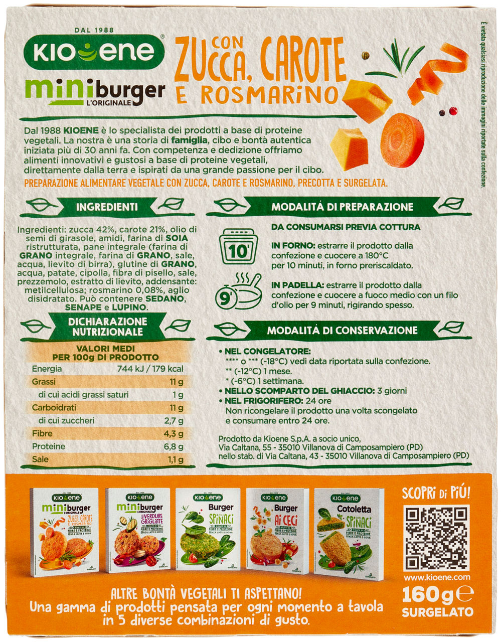 Miniburger con zucca carote e rosmarino 160 gr - Immagine 21