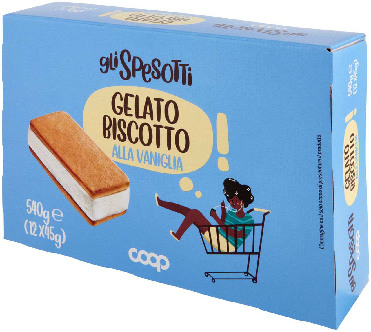 Biscotto gelato alla vaniglia 12 pz 540 gr - Immagine 61