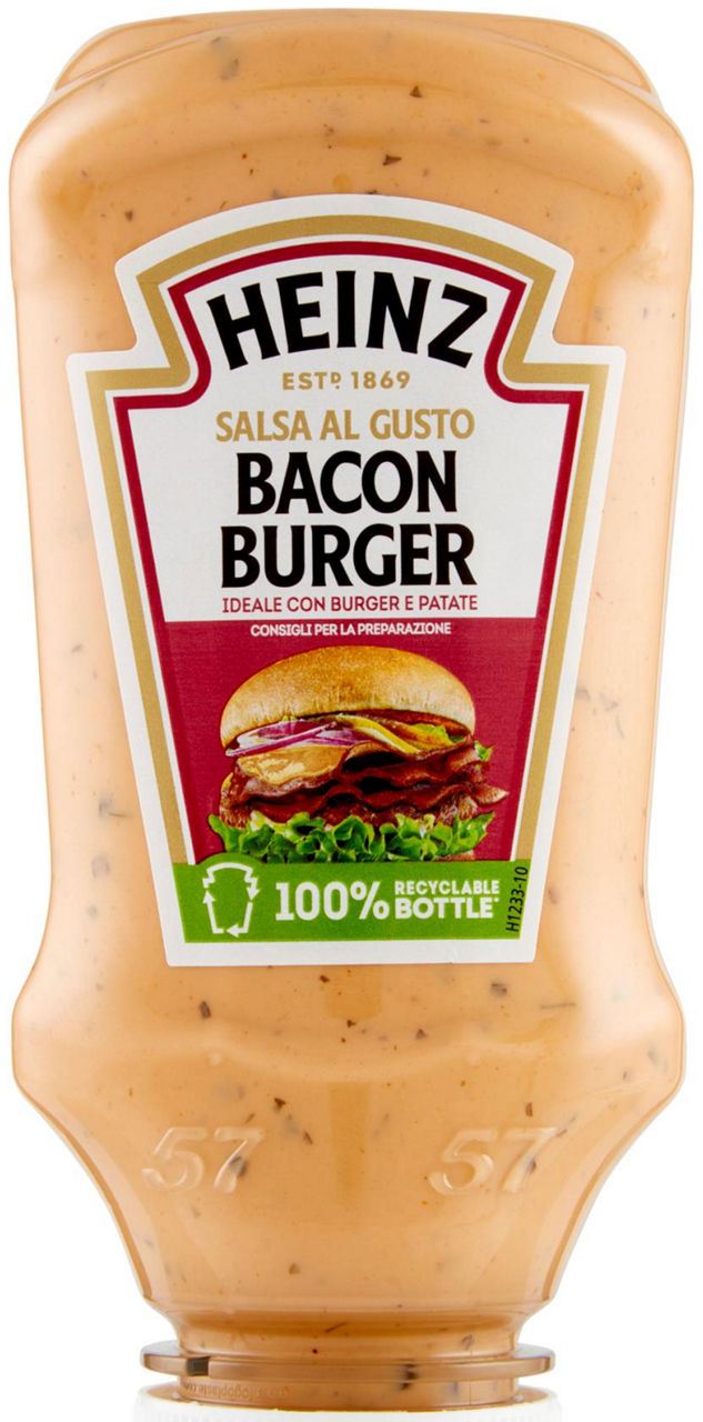 Salsa al gusto bacon burger 225 gr