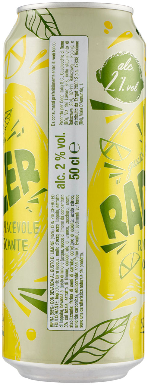 BIRRA RADLER AL LIMONE 2 GRADI COOP LATTINA ML 500 - Immagine 31