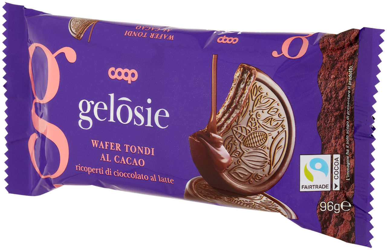 WAFER TONDI AL CACAO RICOPERTI DI CIOCCOLATO AL LATTE COOP G 96 - Immagine 61