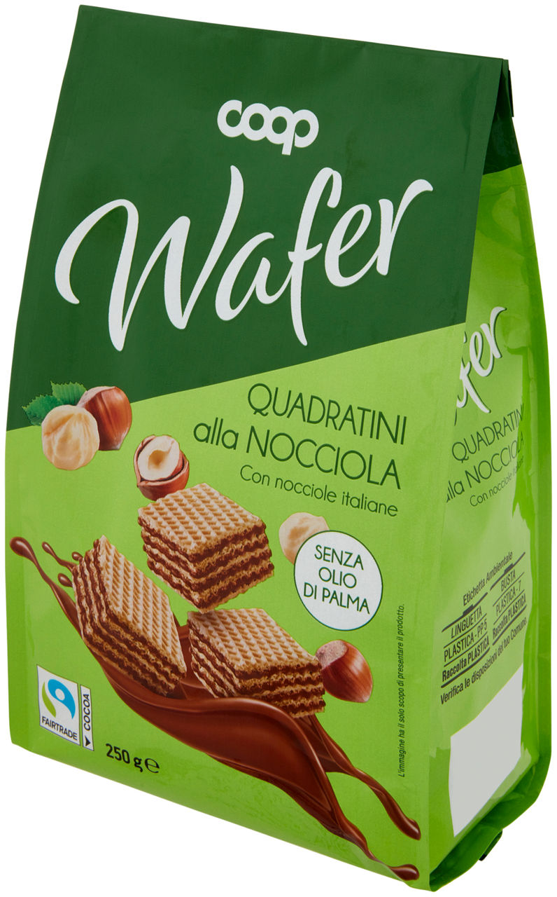 Wafer quadratini con crema alla nocciola 250 gr - Immagine 61