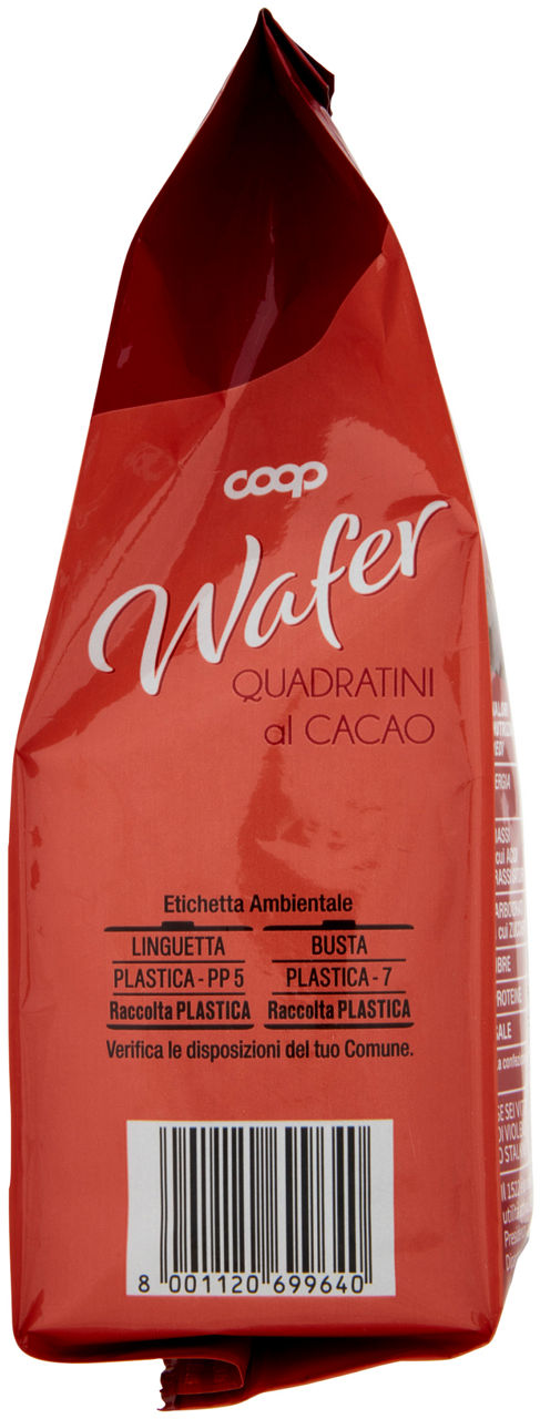 WAFER QUADRATINI CON CREMA CACAO COOP G 250 NO PALMA - Immagine 31