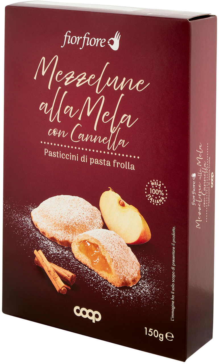 Pasticcini di pasta frolla mezzelune alla mela con cannella 15 gr - Immagine 61