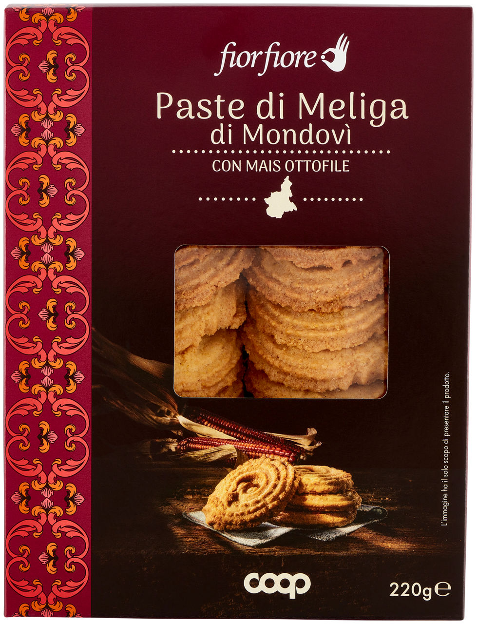 Paste di meliga di mondovi' con mais ottofile 220 gr