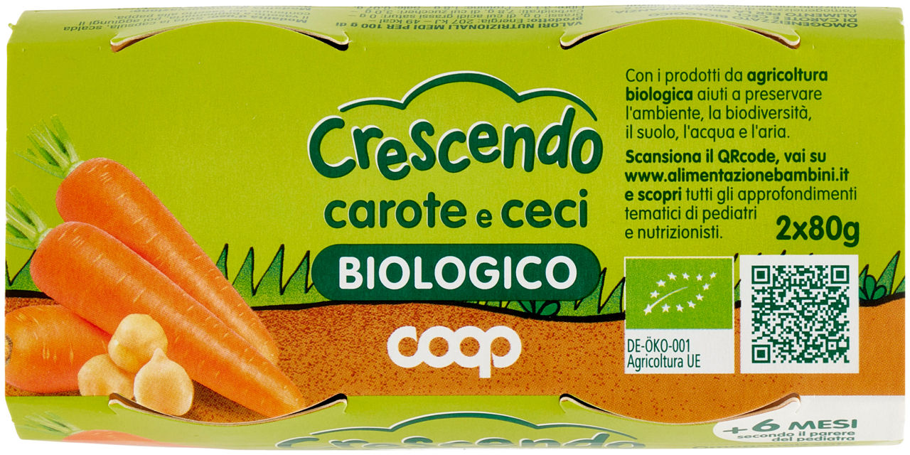 OMOGENEIZZATO LEGUMI CECI E CAROTE COOP CRESCENDO G80X2 - Immagine 41