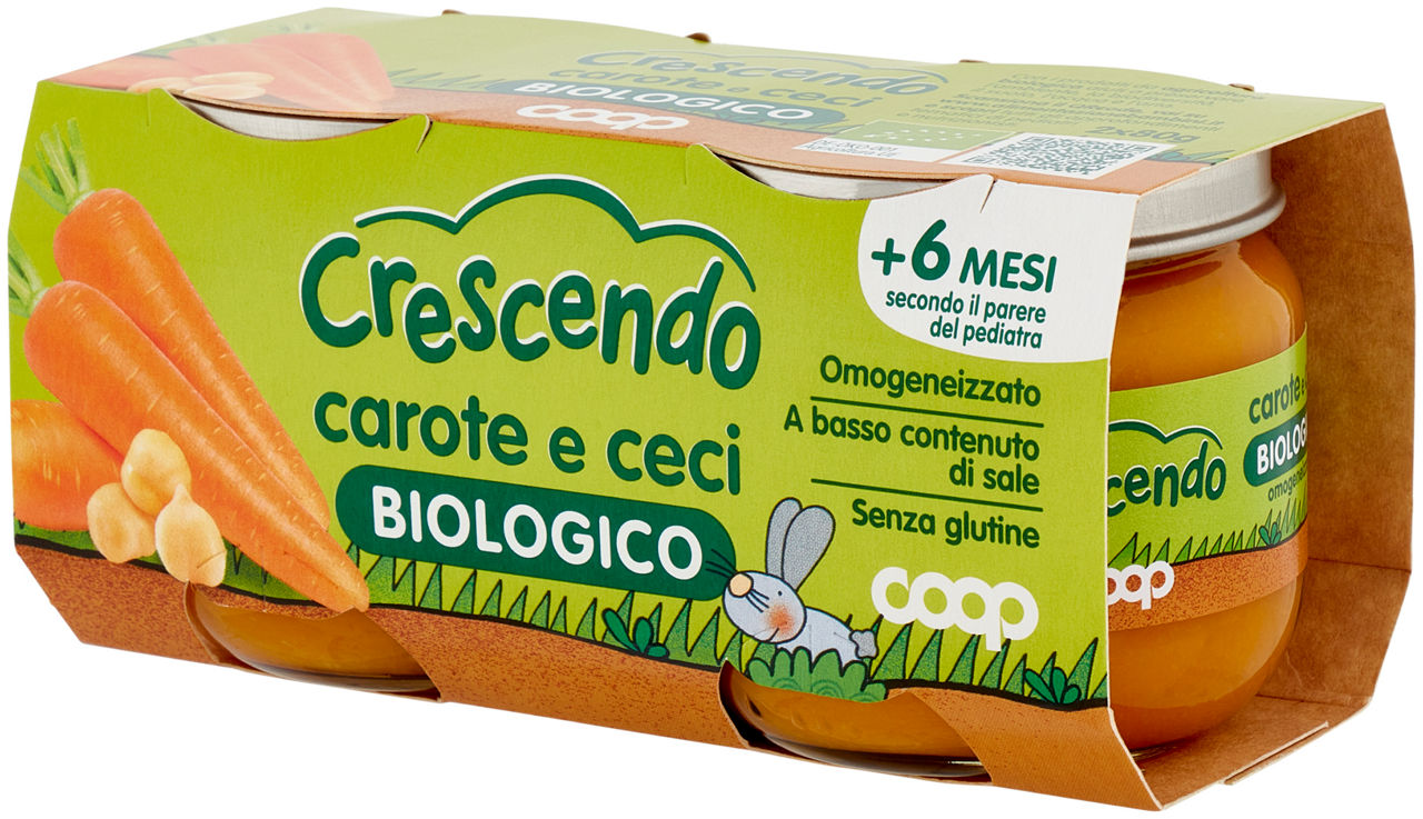 OMOGENEIZZATO LEGUMI CECI E CAROTE COOP CRESCENDO G80X2 - Immagine 61